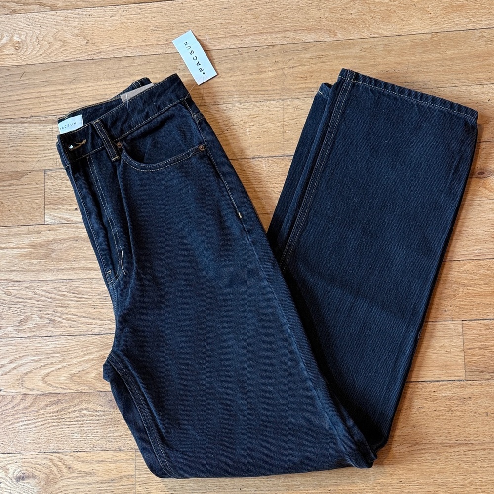 PACSUN 90’s boyfriend straight leg dark denim black Jean size 27